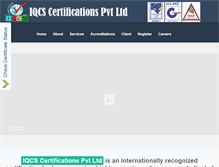 Tablet Screenshot of iqcsindia.com